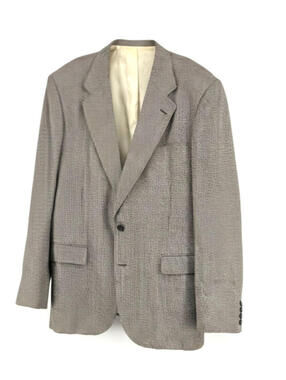 Vintage Saville Row for Rich's Sport Coat Black/White Houndstooth Fully Lined 42